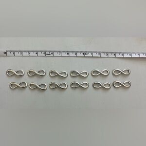 Silver-Like Infinity Charms